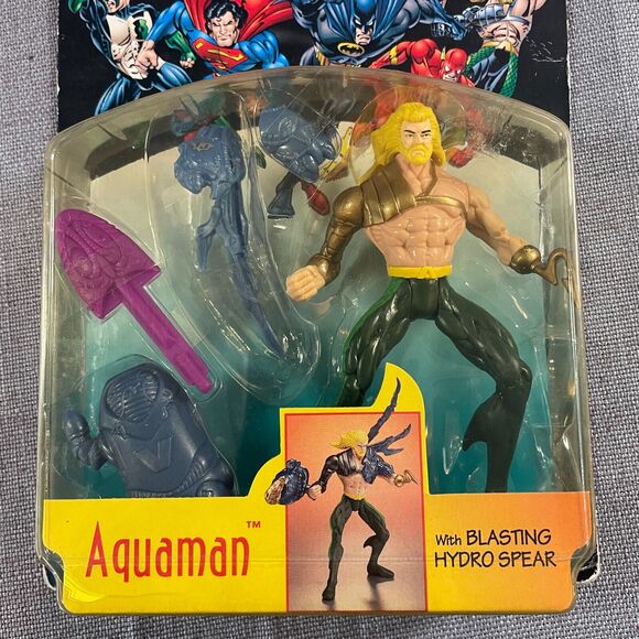 Aquaman DC Comics Total Justice 1996 Kenner Action Figure Batman Hasbro - Picture 5 of 6